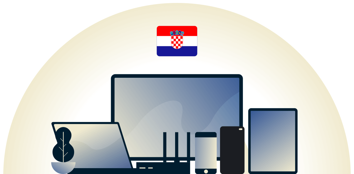 Kroati&euml; VPN beschermt een verscheidenheid van apparaten.